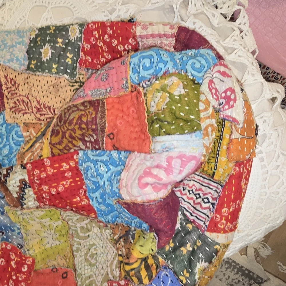 Sasha Patchwork Hobo Bag, Oversized